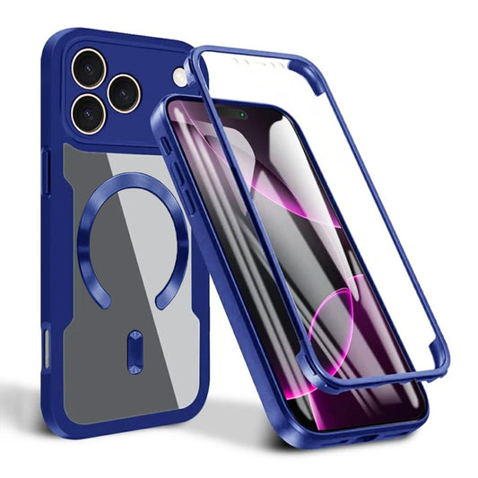 Coque MagSafe pour Apple iPhone 17 Pro Max, Techsuit, ColorVerse 360, Bleue