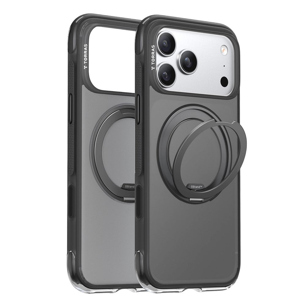 MagSafe Case for Apple iPhone 17 Pro Max, Torras, Ostand O3 Air, Gray