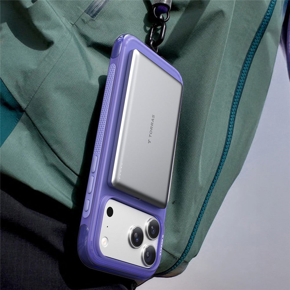 MagSafe Case for Apple iPhone 17 Pro Max, Torras, Ostand O3 Air, Gray
