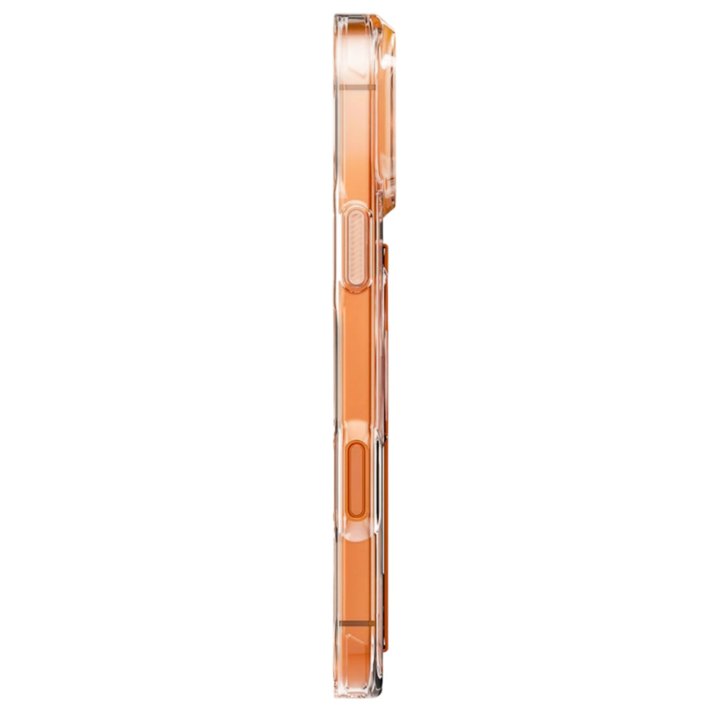 Coque MagSafe pour Apple iPhone 17 Pro Max, UNIQ, Heldro Air MagClick, Gris Transparent