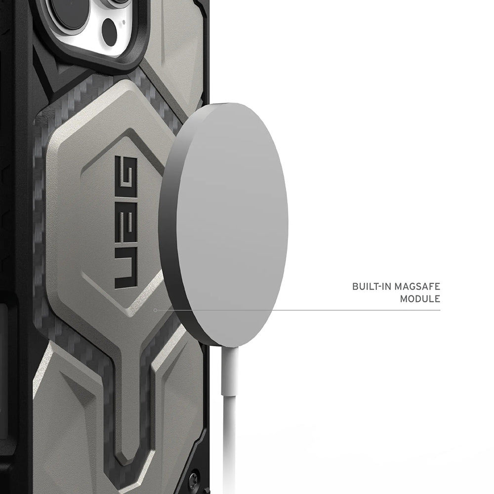 Coque MagSafe pour Apple iPhone 17 Pro Max, Urban Armor Gear, Monarch Pro Kevlar, Noire
