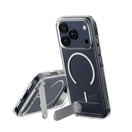 Coque MagSafe pour Apple iPhone 17 Pro, PanzerGlass, avec fonction support, Transparente