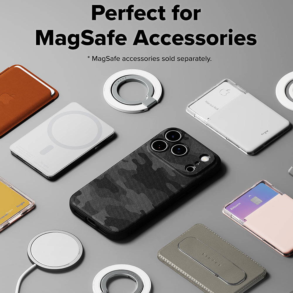 Étui MagSafe pour Apple iPhone 17 Pro, Ringke, Onyx, Camouflage