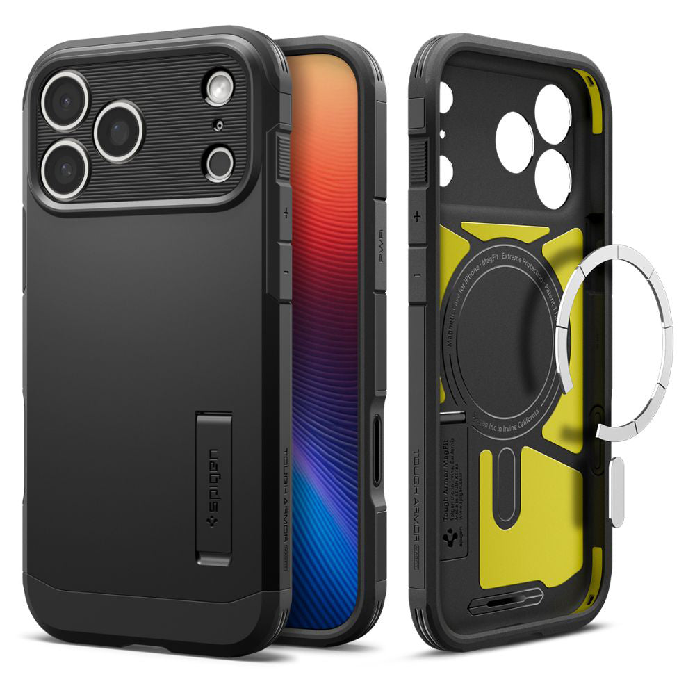 Coque MagSafe pour Apple iPhone 17 Pro, Spigen, Tough Armor T, Noire ACS10361