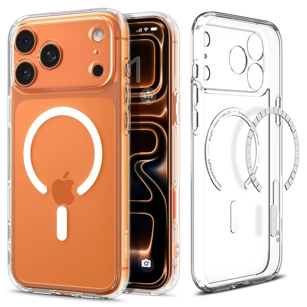 Coque MagSafe pour Apple iPhone 17 Pro, Spigen, Ultra Hybrid, Blanche ACS10346