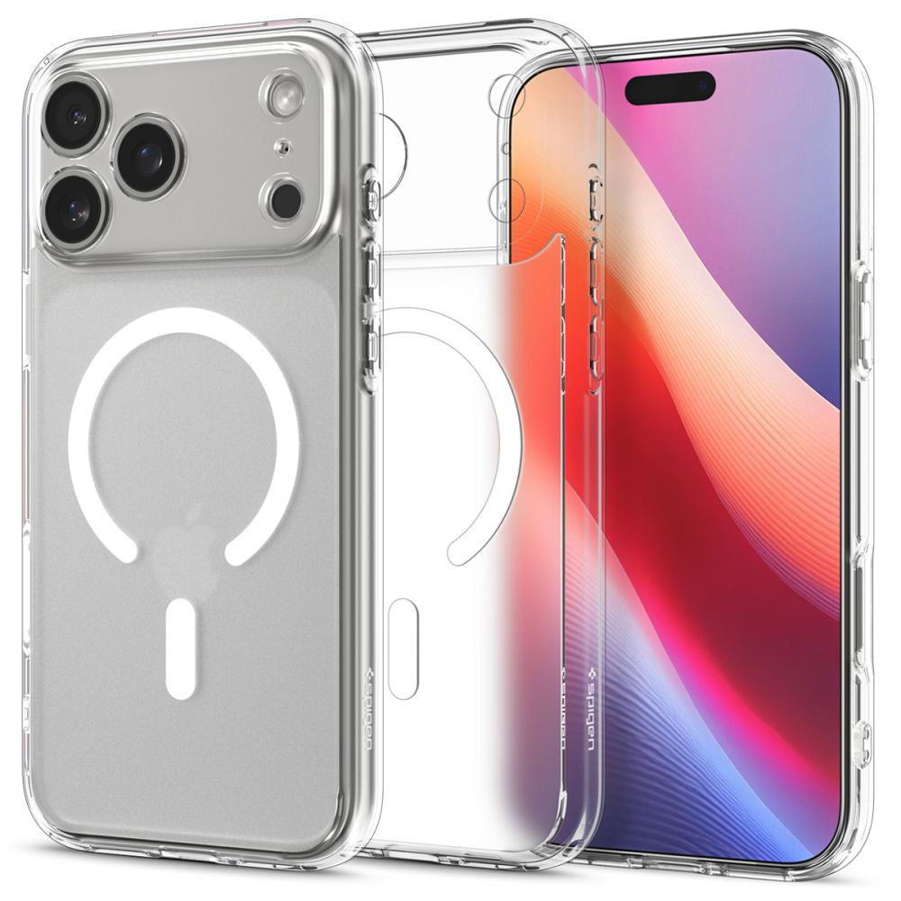 Coque MagSafe pour Apple iPhone 17 Pro, Spigen, Ultra Hybrid, Blanc Satiné ACS10350