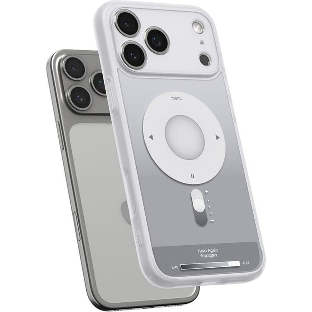 Coque MagSafe pour Apple iPhone 17 Pro, Spigen, Ultra Hybrid Classic, Argentée