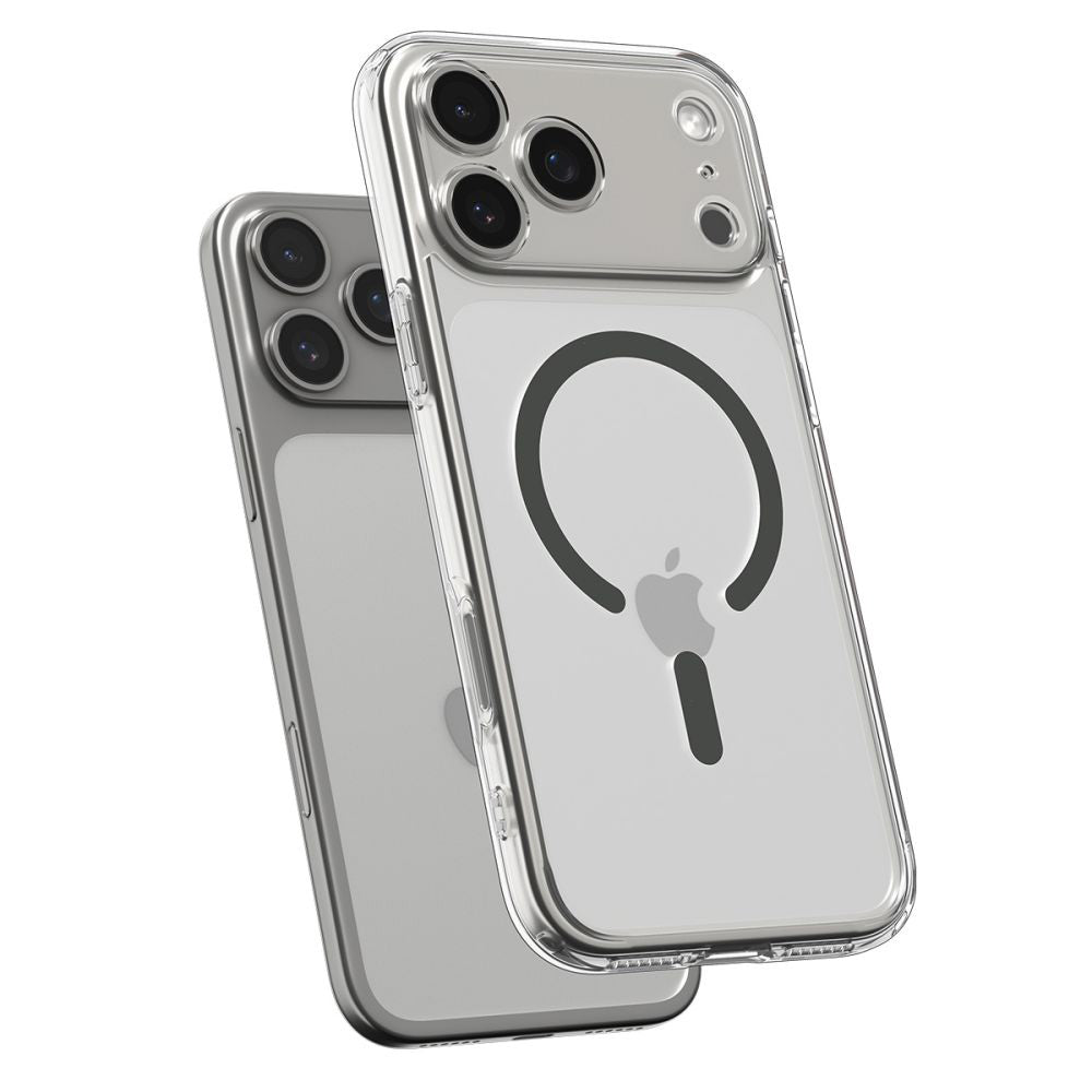Étui MagSafe pour Apple iPhone 17 Pro, Spigen, Ultra Hybrid, Gris ACS10347