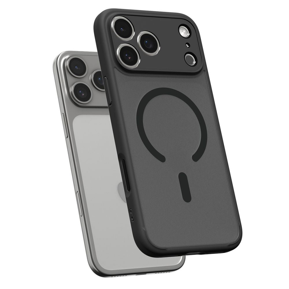 Coque MagSafe pour Apple iPhone 17 Pro, Spigen, Ultra Hybrid, Noir Satiné ACS10349