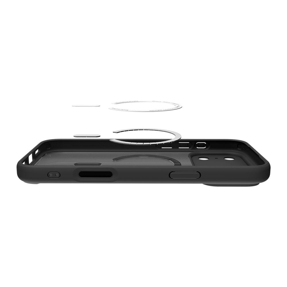 Coque MagSafe pour Apple iPhone 17 Pro, Spigen, Ultra Hybrid, Noir Satiné ACS10349