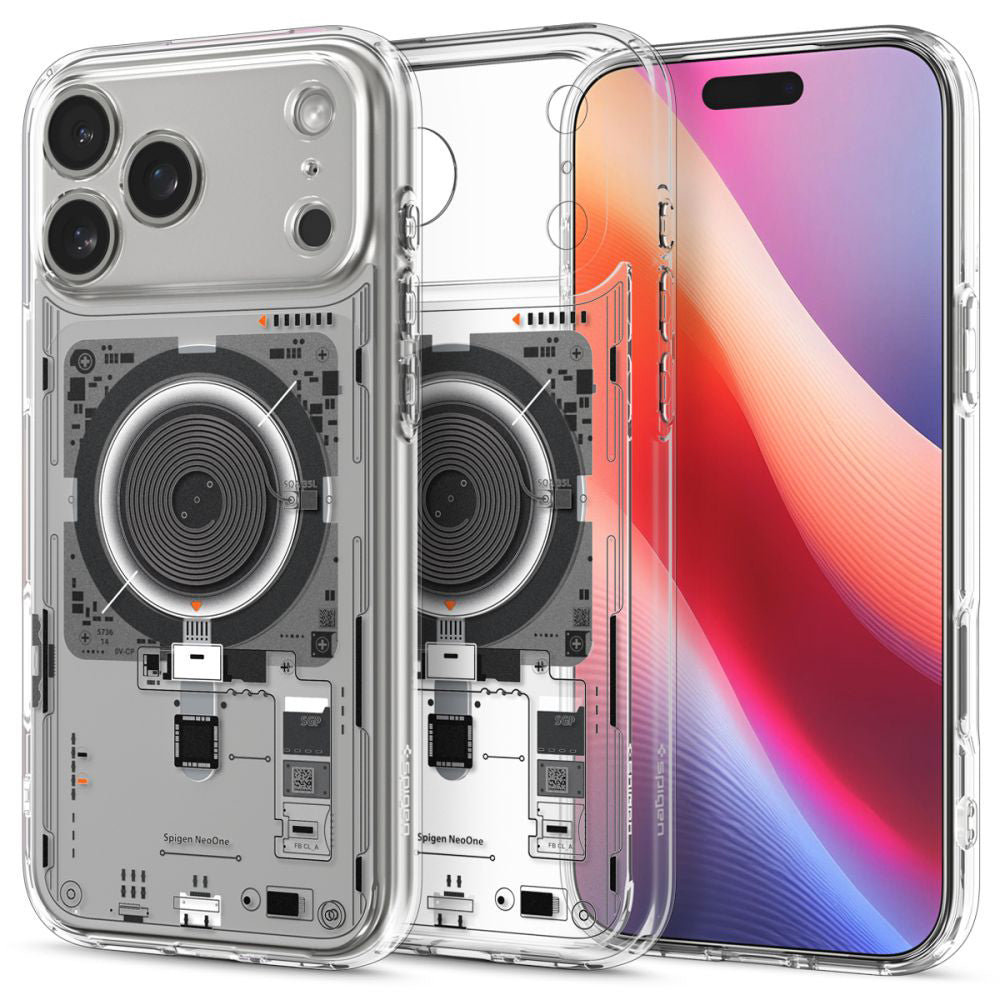 Coque MagSafe pour Apple iPhone 17 Pro, Spigen, Ultra Hybrid Neo One, Transparente ACS10354
