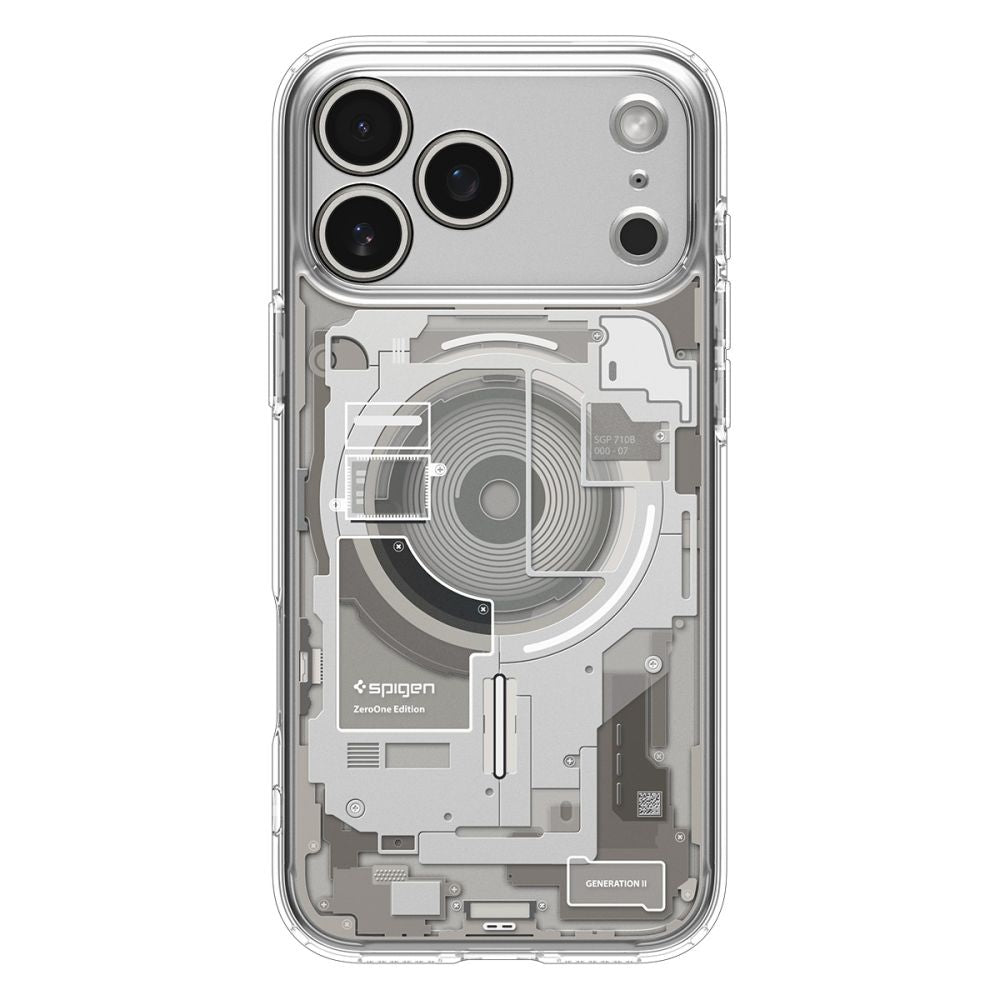 Coque MagSafe pour Apple iPhone 17 Pro, Spigen, Ultra Hybrid Neo One, Transparente ACS10354