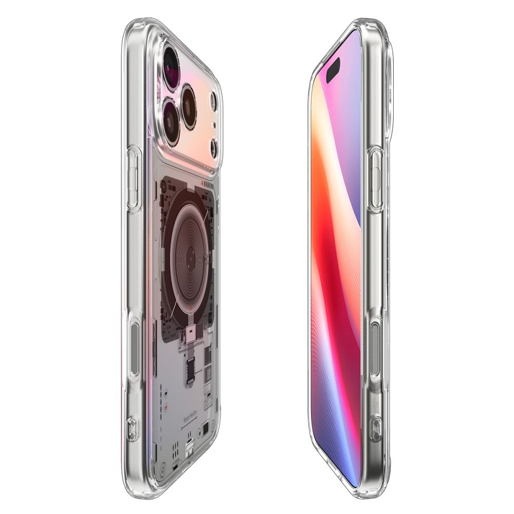 Coque MagSafe pour Apple iPhone 17 Pro, Spigen, Ultra Hybrid Neo One, Transparente ACS10354