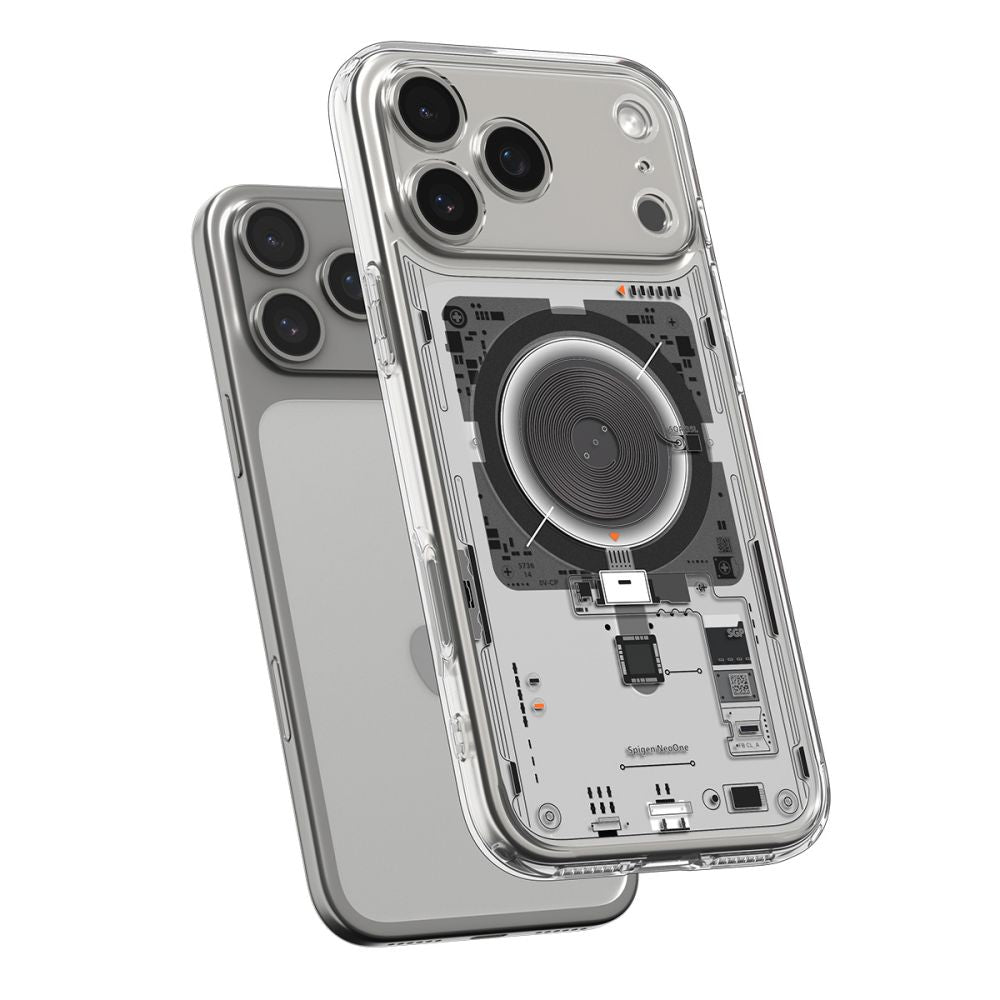 Coque MagSafe pour Apple iPhone 17 Pro, Spigen, Ultra Hybrid Neo One, Transparente ACS10354