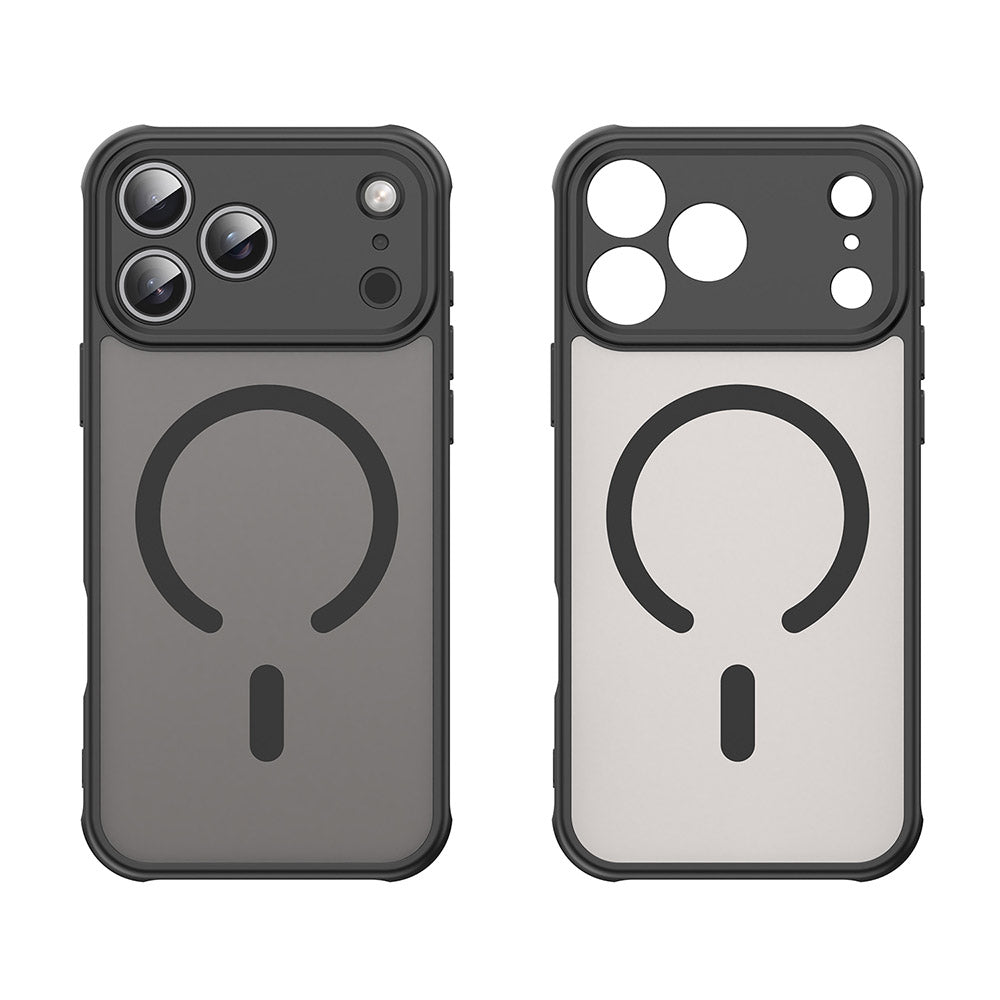 Coque MagSafe pour Apple iPhone 17 Pro, Techsuit, HaloFrost II, Noire