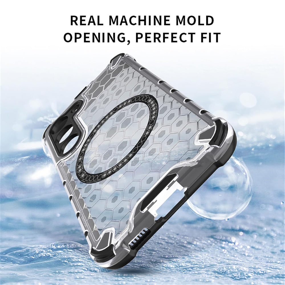 Coque MagSafe pour Apple iPhone 17 Pro, Techsuit, HoneyComb Shield, Noire