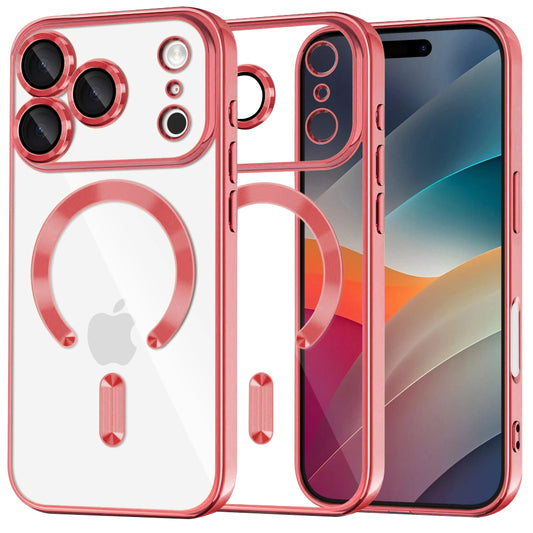 Étui MagSafe pour Apple iPhone 17 Pro, Techsuit, Luxury Crystal, Rose