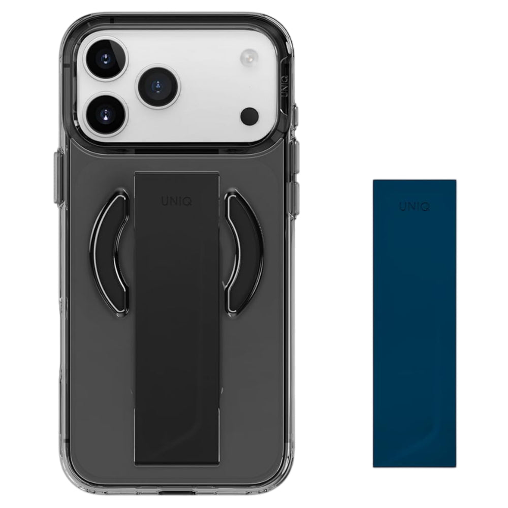 Coque MagSafe pour Apple iPhone 17 Pro, UNIQ, Heldro Air MagClick, Noire