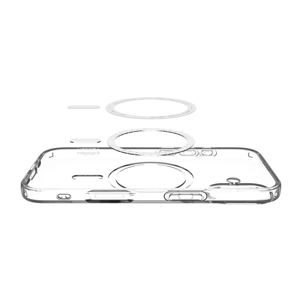 Coque MagSafe pour Apple iPhone 17, Spigen, Liquid Crystal, Blanche ACS10397