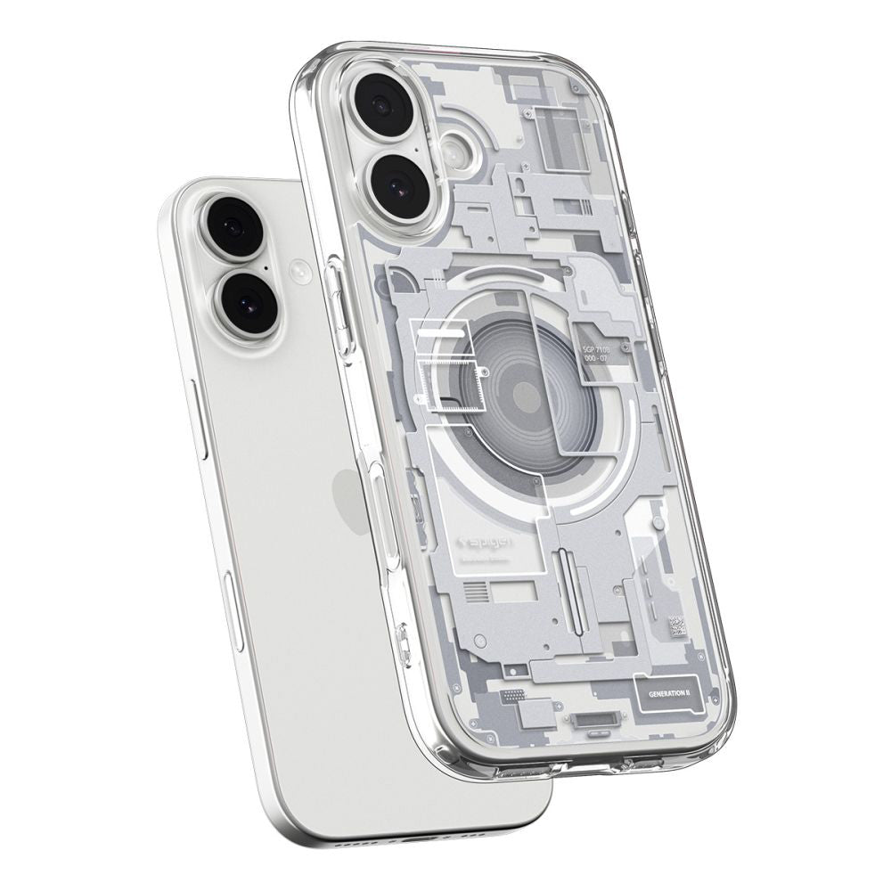 Étui MagSafe pour Apple iPhone 17, Spigen, Ultra Hybrid Zero One, Blanc ACS10385