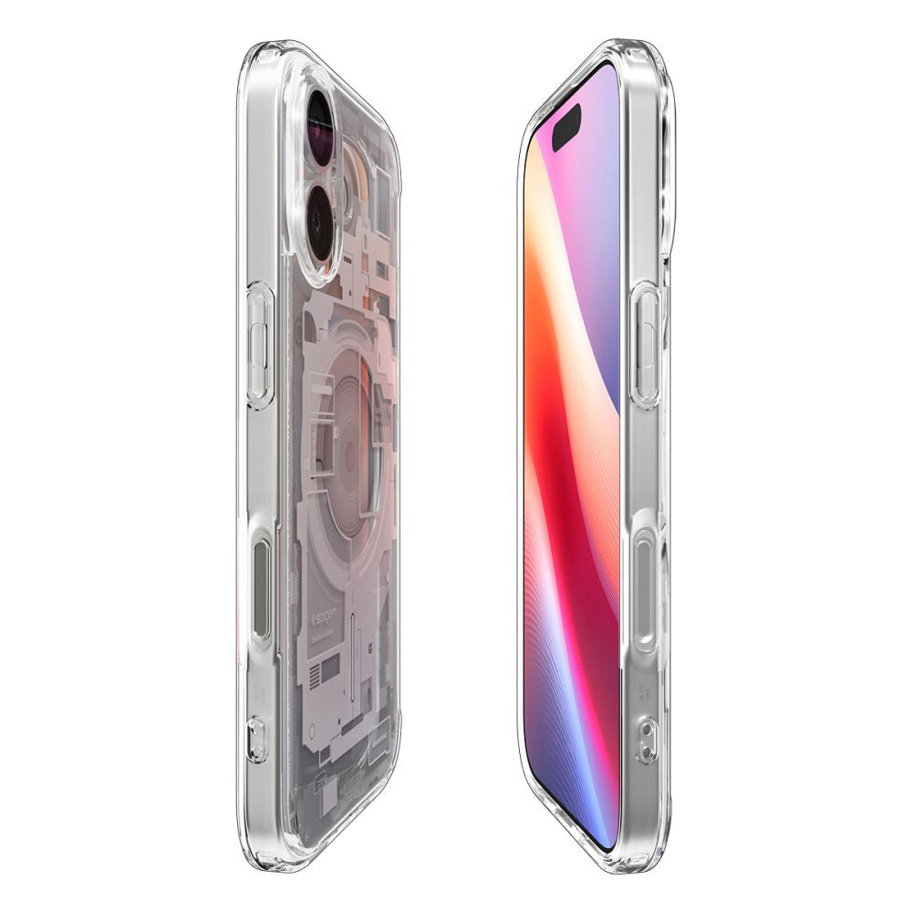 Étui MagSafe pour Apple iPhone 17, Spigen, Ultra Hybrid Zero One, Blanc ACS10385