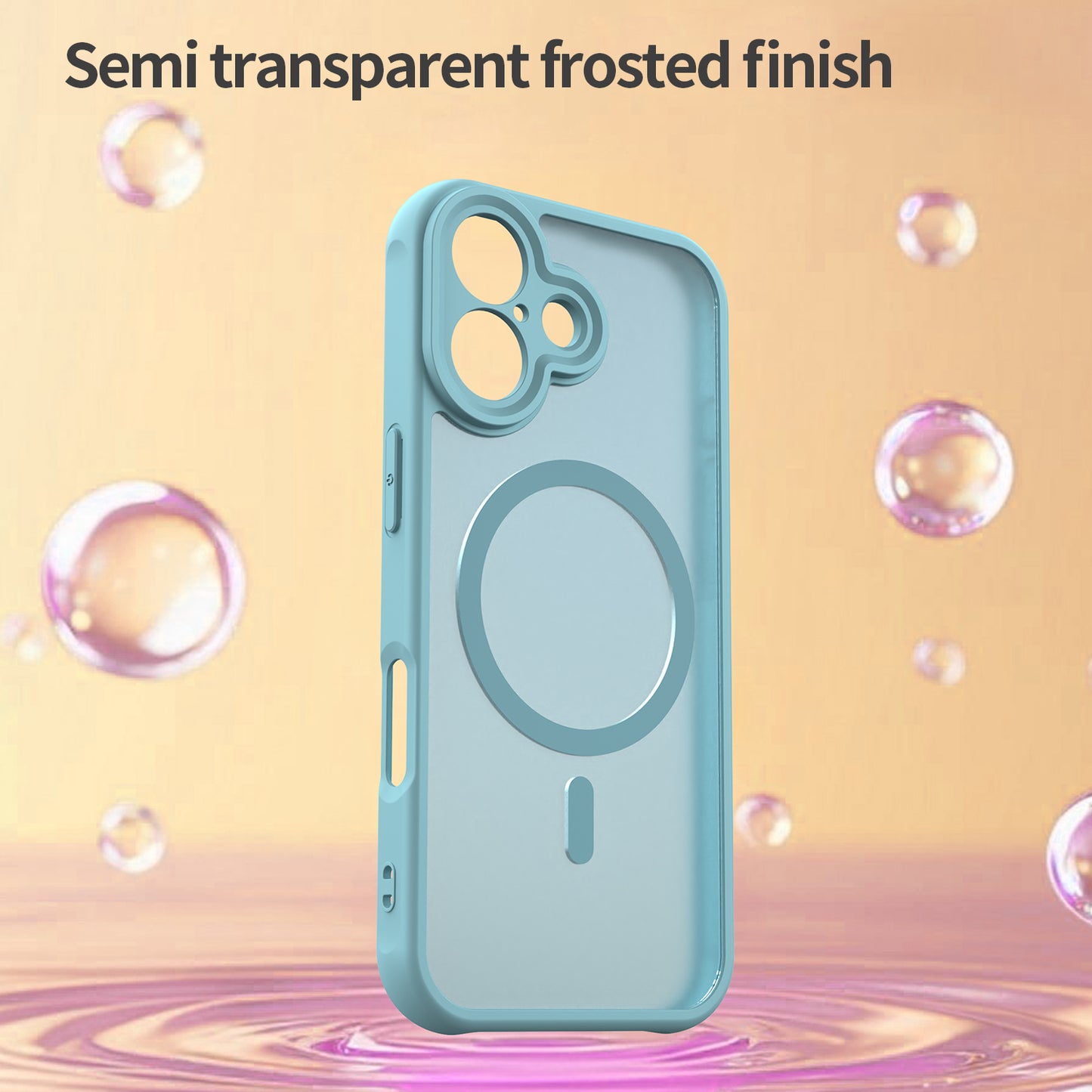 Étui MagSafe pour Apple iPhone 17, Techsuit, HaloFrost II, Vert Clair