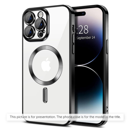 Étui MagSafe pour Apple iPhone 17, Techsuit, Luxury Crystal, Noir