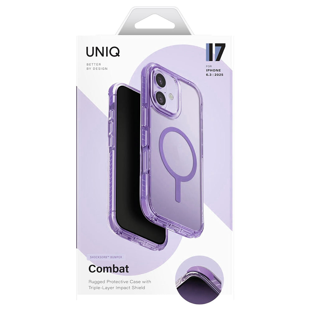 Coque MagSafe pour Apple iPhone 17, UNIQ, Combat MagClick, Noire