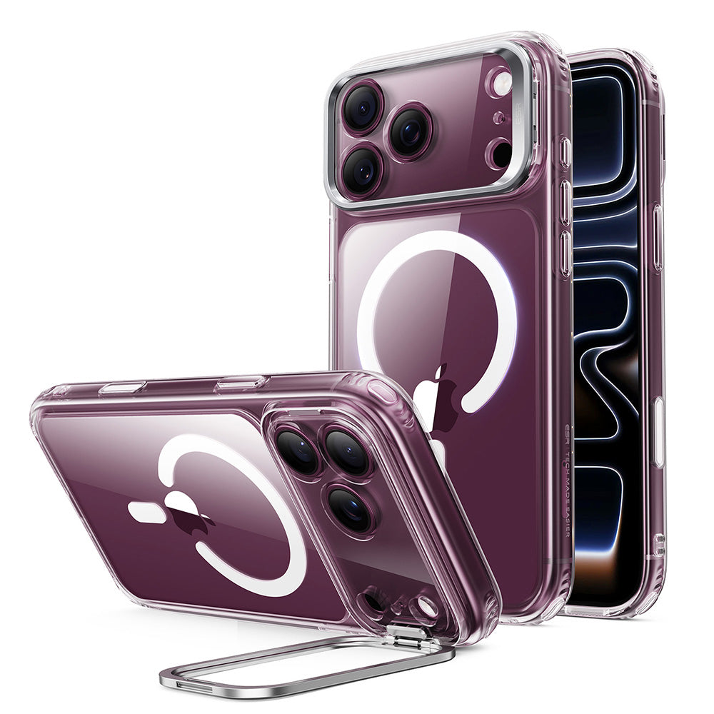 Coque MagSafe pour Apple iPhone 18 Pro / 17 Pro, ESR, Classic Hybrid Kickstand, Transparente