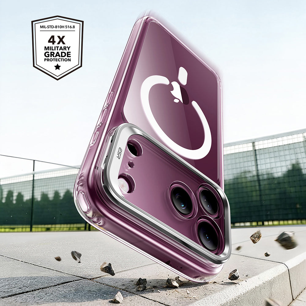 Coque MagSafe pour Apple iPhone 18 Pro / 17 Pro, ESR, Classic Hybrid Kickstand, Transparente