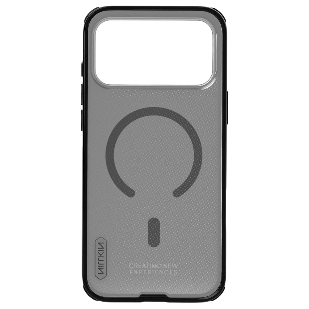 Coque MagSafe pour Apple iPhone 18 Pro / 17 Pro, Nillkin, Super Shield Pro, Noire Transparente Satinée