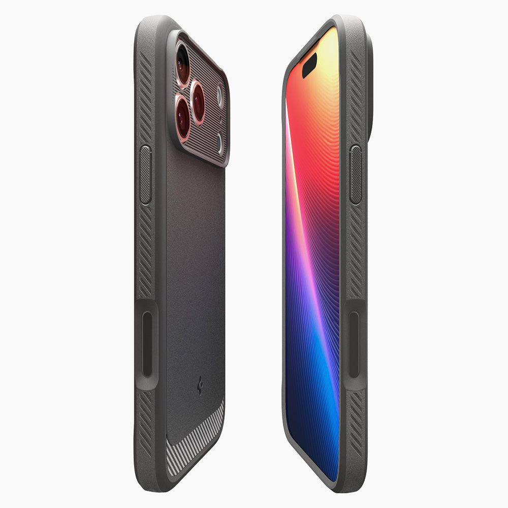 Coque MagSafe pour Apple iPhone 18 Pro / 17 Pro, Spigen, Rugged Armor, Gris ACS12148
