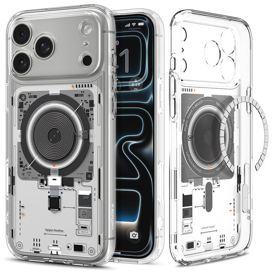 Coque MagSafe pour Apple iPhone 18 Pro / 17 Pro, Spigen, Ultra Hybrid Neo One, Transparente ACS12166