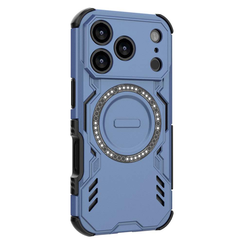 Coque MagSafe pour Apple iPhone 18 Pro / 17 Pro, Techsuit, ArmorMag, Bleue