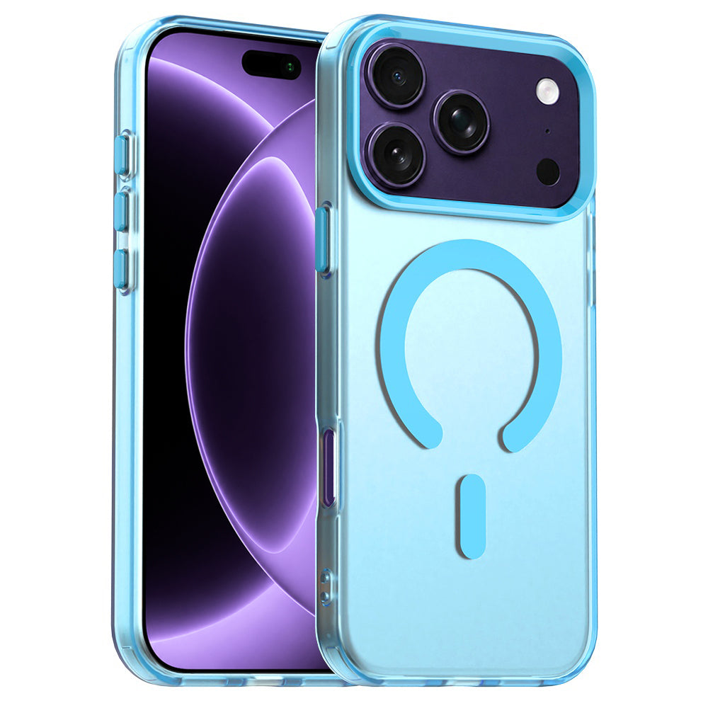 Coque MagSafe pour Apple iPhone 18 Pro / 17 Pro, Techsuit, CandyCase, Bleue