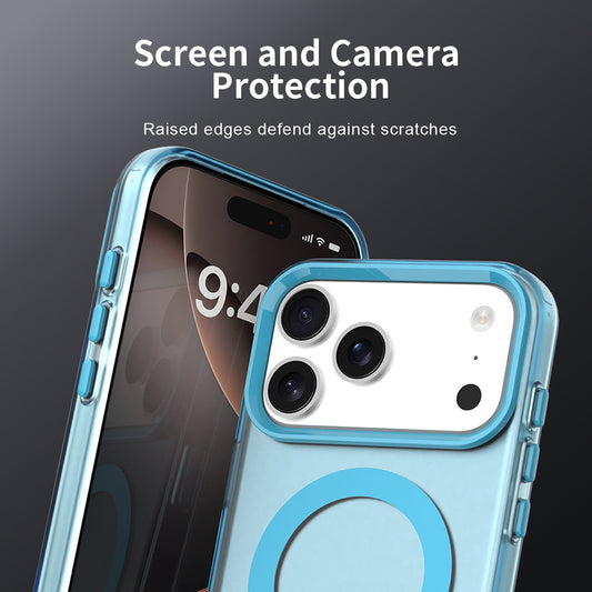 Coque MagSafe pour Apple iPhone 18 Pro / 17 Pro, Techsuit, CandyCase, Bleue