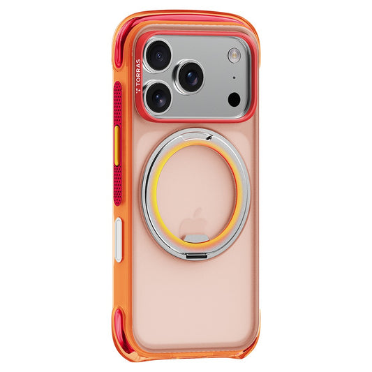 Coque MagSafe pour Apple iPhone 18 Pro / 17 Pro, Torras, O3 Air Core, Orange