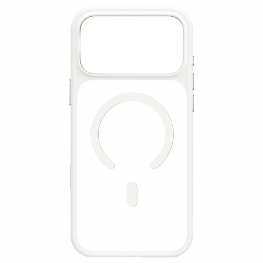 Coque MagSafe pour Apple iPhone 18 Pro Max / 17 Pro Max, Blueo, douce pour la peau et antichoc, blanche satinée