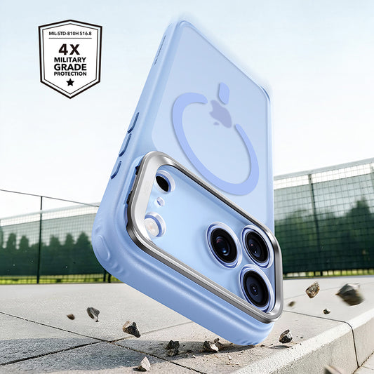 Coque MagSafe pour Apple iPhone 18 Pro Max / 17 Pro Max, ESR, Classic Hybrid Kickstand, Bleu Satiné