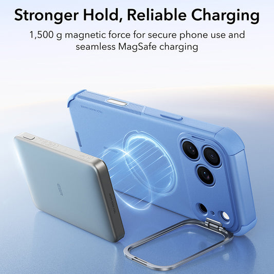 Coque MagSafe pour Apple iPhone 18 Pro Max / 17 Pro Max, ESR, Cyber Armor Kickstand, Bleu