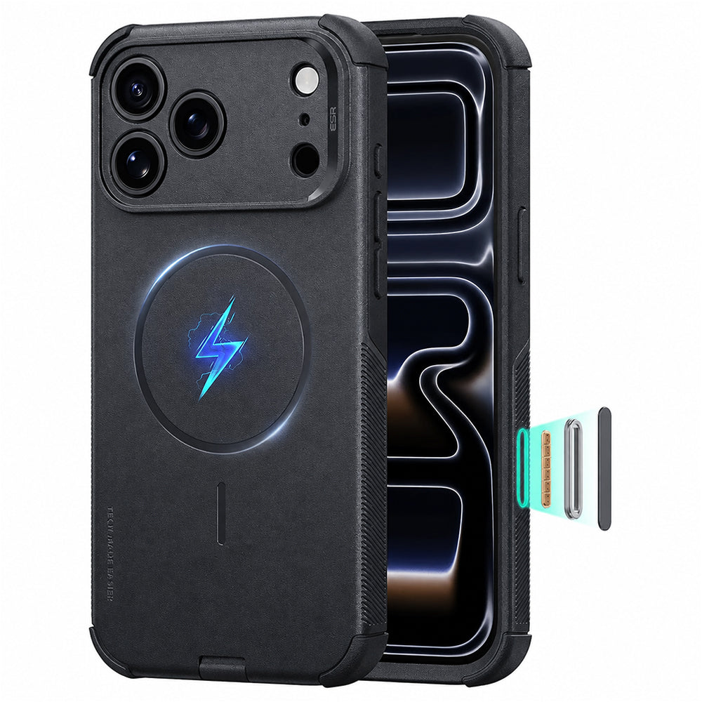 Coque MagSafe pour Apple iPhone 18 Pro Max / 17 Pro Max, ESR, Cyber, Noire