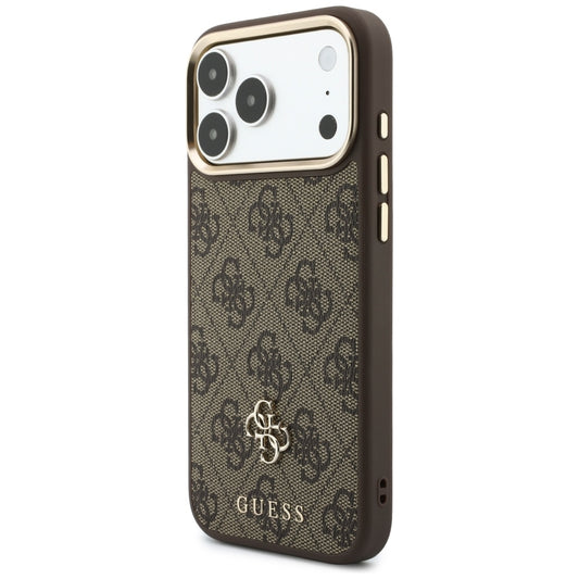 Coque MagSafe pour Apple iPhone 18 Pro Max / 17 Pro Max, Guess, 4G Cardslot, marron