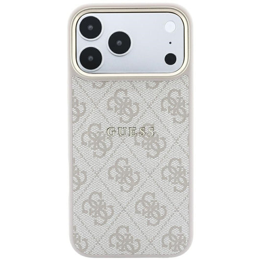 Coque MagSafe pour Apple iPhone 18 Pro Max / 17 Pro Max, Guess, 4G Embossed Classic, Rose
