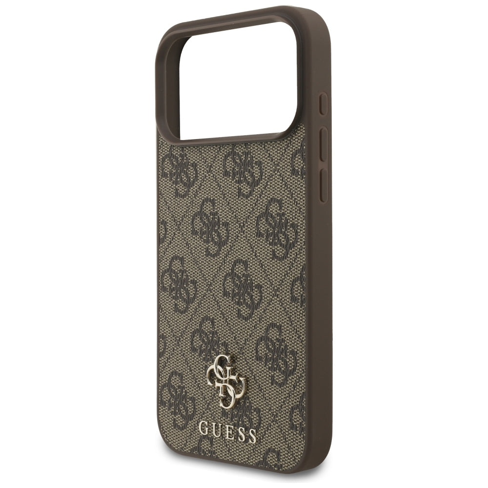 Coque MagSafe pour Apple iPhone 18 Pro Max / 17 Pro Max, Guess, 4G Small and Classic, Marron