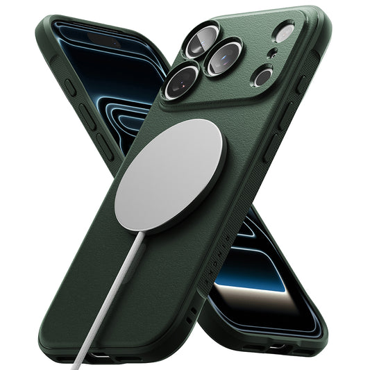 Coque MagSafe pour Apple iPhone 18 Pro Max / 17 Pro Max, Ringke, Onyx, Vert Foncé