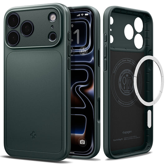 Coque MagSafe pour Apple iPhone 18 Pro Max / 17 Pro Max, Spigen, Thin Fit, Vert ACS12106