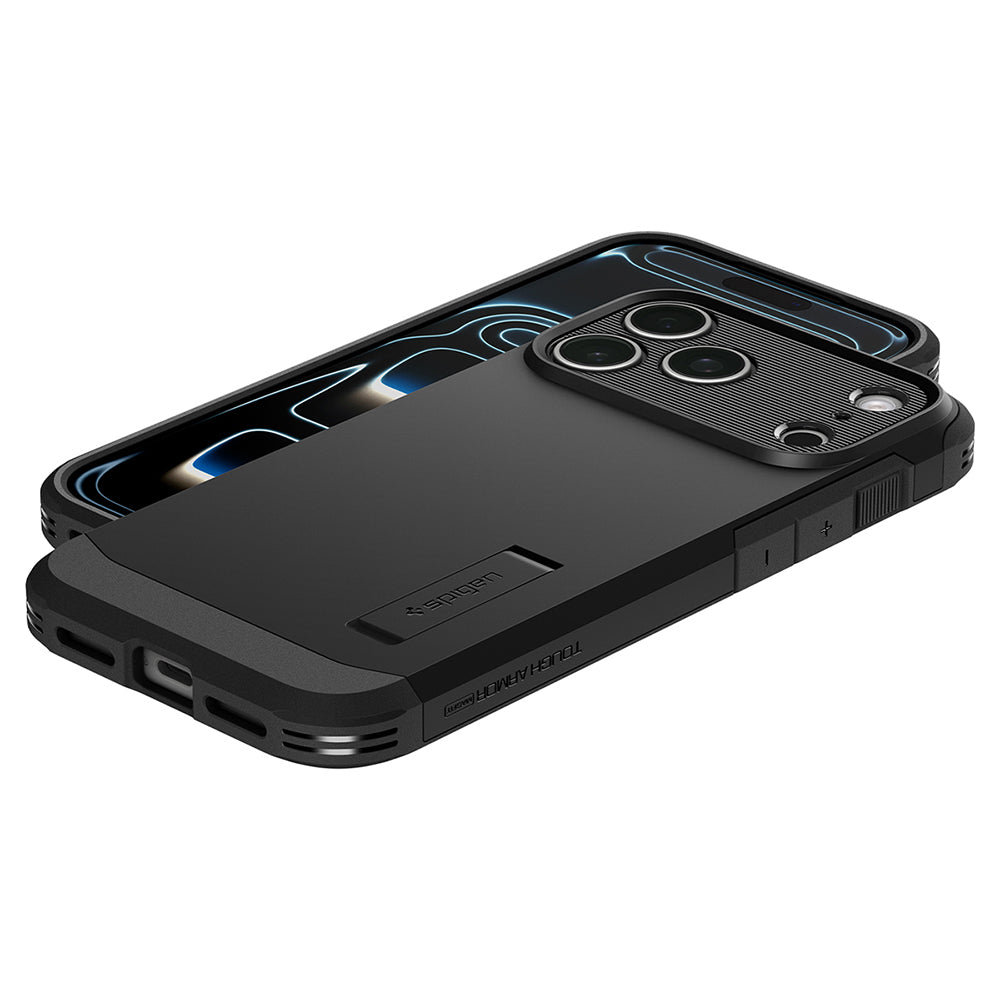 Coque MagSafe pour Apple iPhone 18 Pro Max / 17 Pro Max, Spigen, Tough Armor T, Noire ACS12136