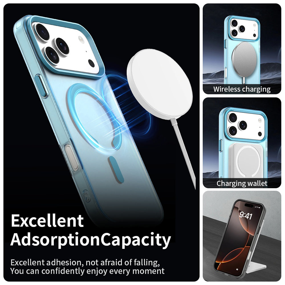 Coque MagSafe pour Apple iPhone 18 Pro Max / 17 Pro Max, Techsuit, CandyCase, Bleue