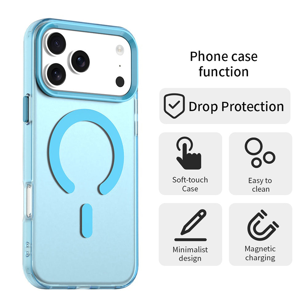 Coque MagSafe pour Apple iPhone 18 Pro Max / 17 Pro Max, Techsuit, CandyCase, Bleue