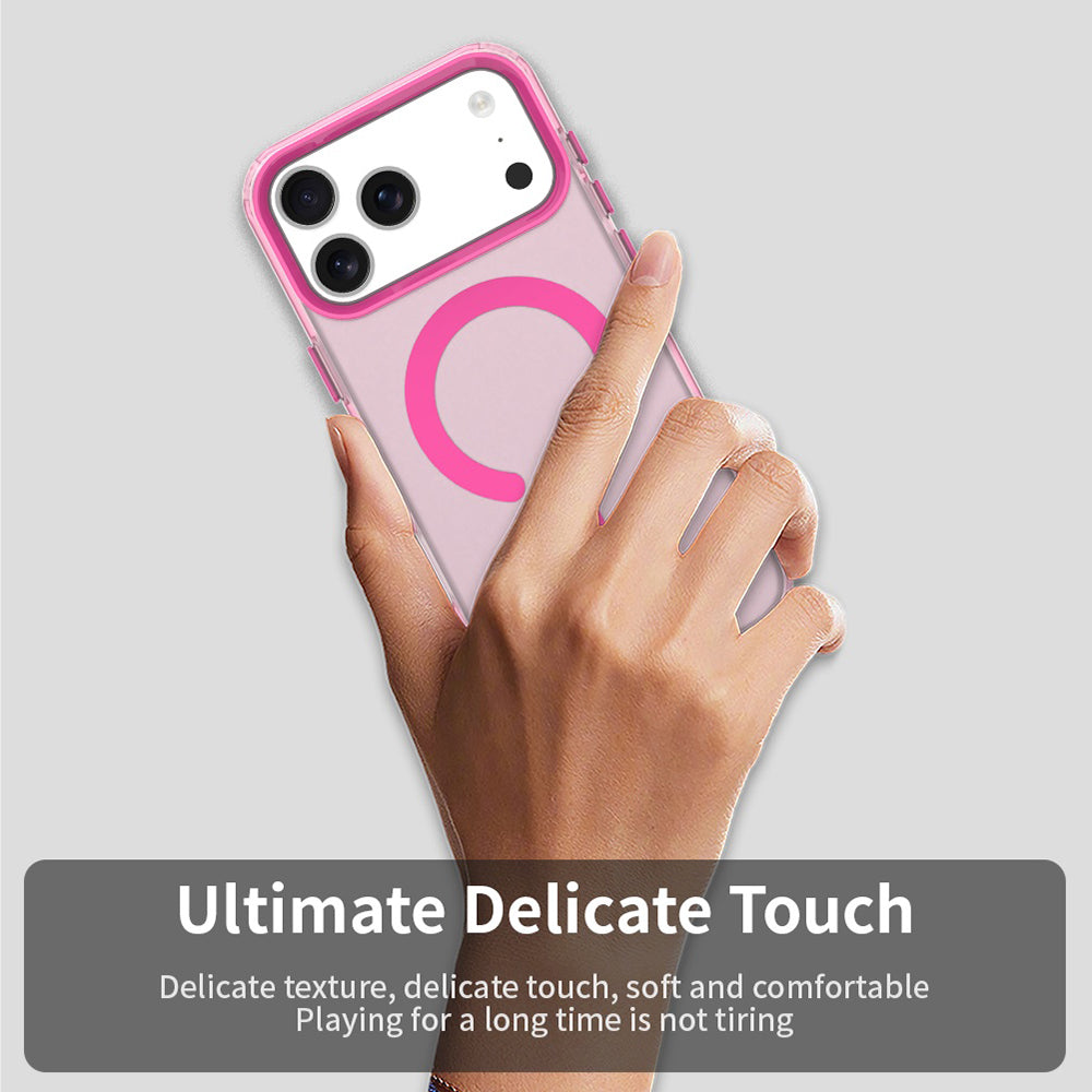Coque MagSafe pour Apple iPhone 18 Pro Max / 17 Pro Max, Techsuit, CandyCase, Rose